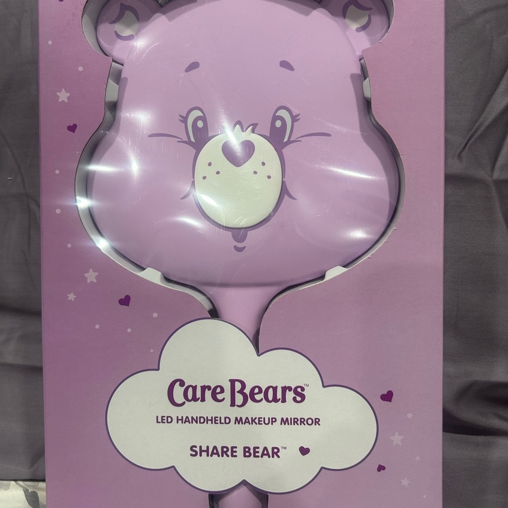 Impressions Care Bears Purple LED Vanity Makeup Compact Mirror